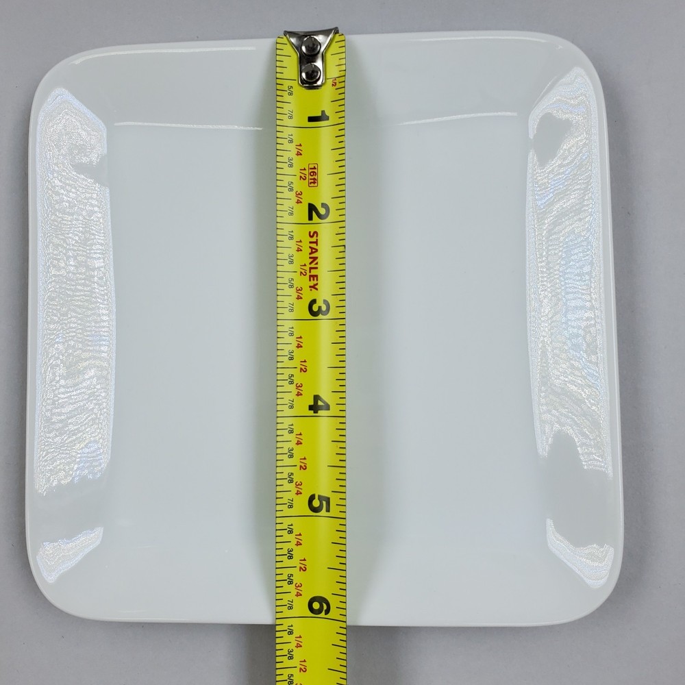Delta Airline International First Class Plain White Square Plate 0442-07013