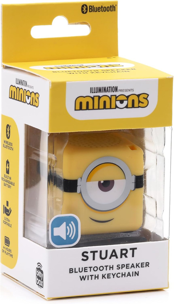 Universal: Minions - Bitty Box 1.3 Inch Keychain Bluetooth Speaker