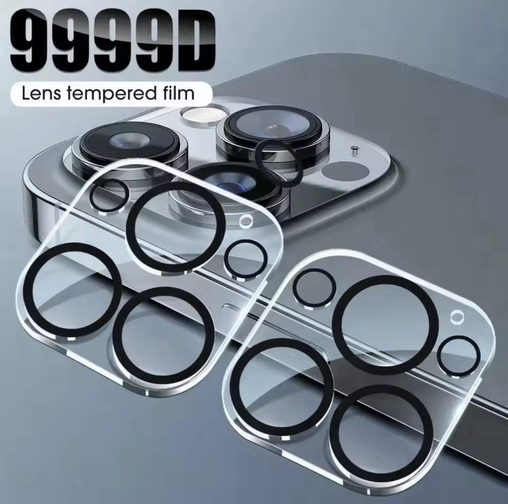 Tempered Glass for iPhone 16 Pro Max Plus Camera Lens Protector Black Circle