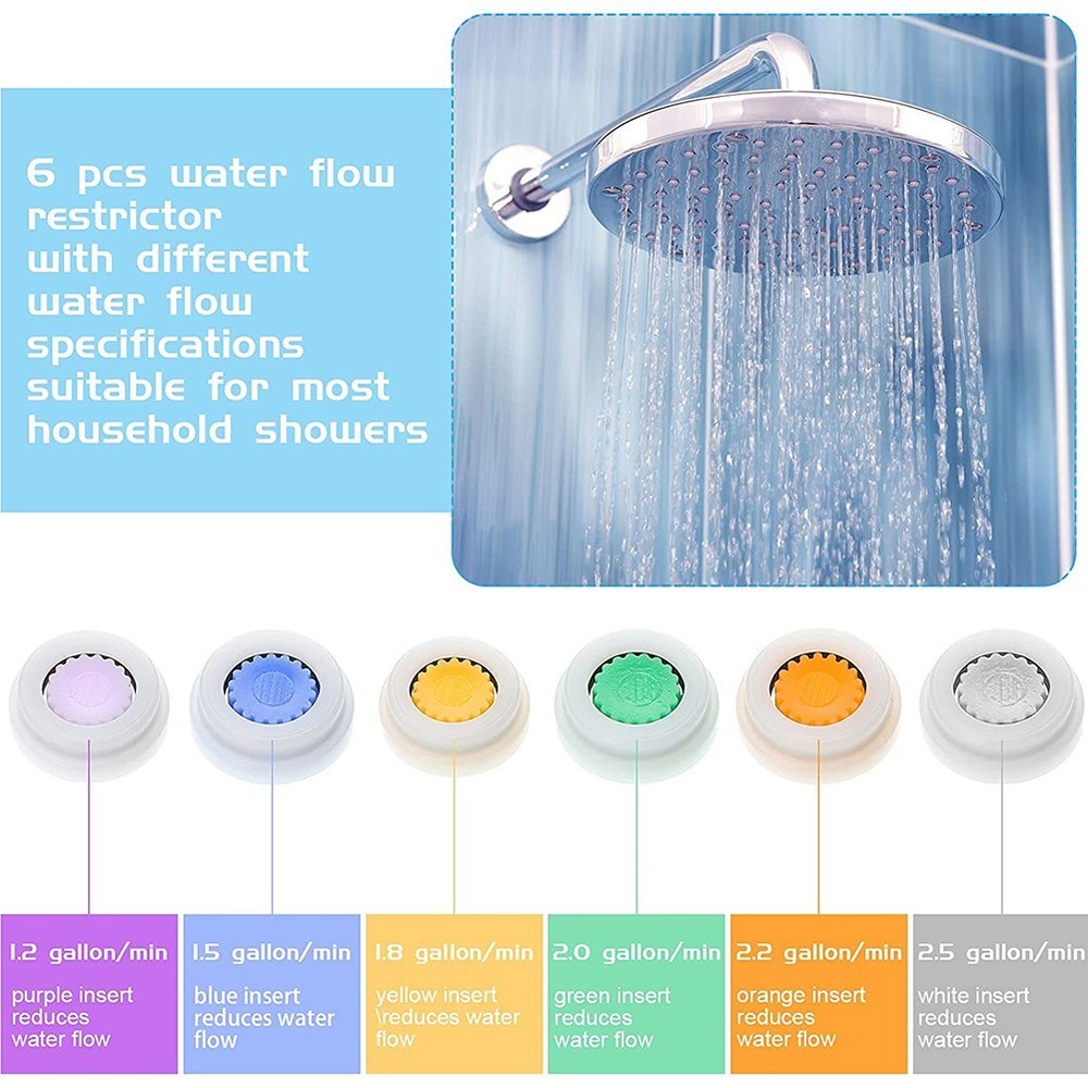 Water Saving Cores Shower Brass Control Valve Flows Home Limiter Restrictor