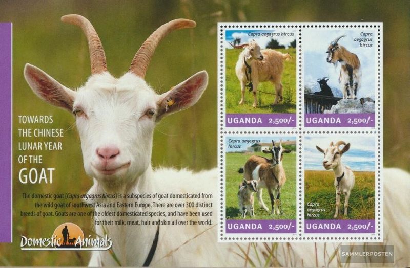 uganda 3295-3298 Sheetlet (complete issue) MNH 2014 Ziege