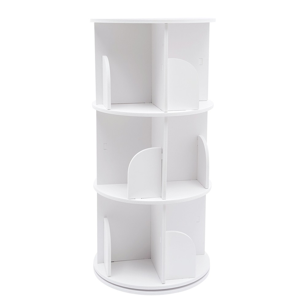 12-Compartments Stackable Shelf Bookshelf Organizer Holder Books Storage Stand