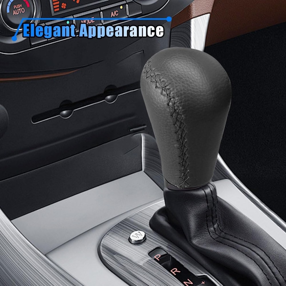 5 Speed Shifter Knobs, Manual Transmission Shift Knob, Handle Leather Black