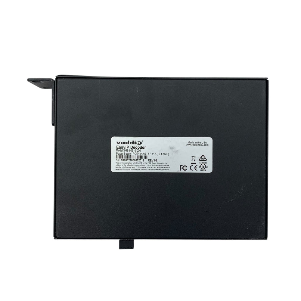 Vaddio EasyIP Decoder | 998-60210-000 |