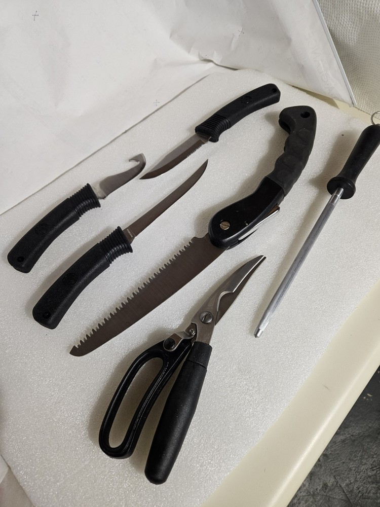 SARGE Outdoors Processing Kit 6 Piece Set for Meat Processing Canvas Case