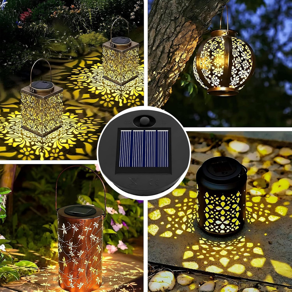 4 Pack Solar Light Replacement Top, Replace Solar Light Part for Lantern (Top 2.