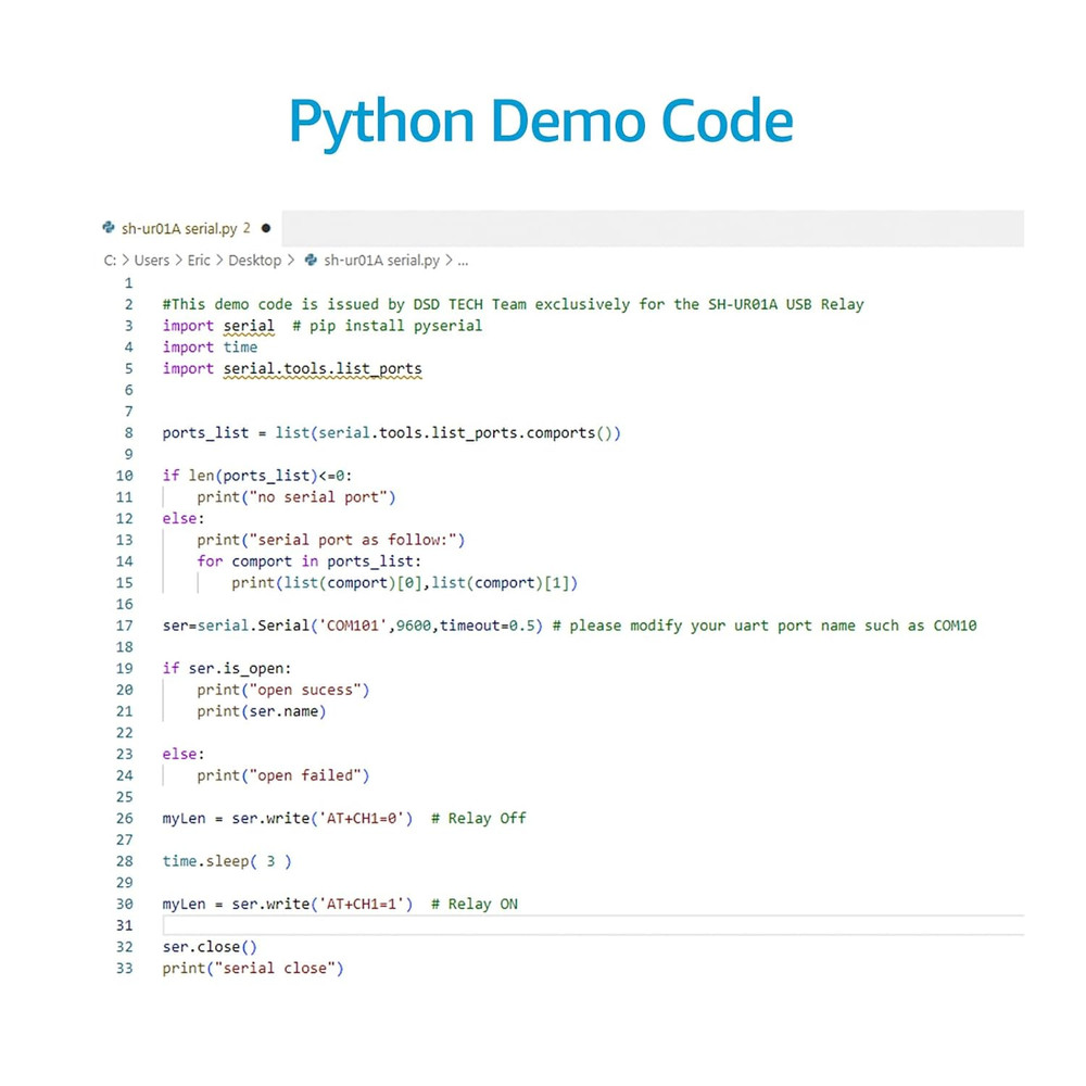SH-UR01A USB Relay Controller for Computer and Laptop(1Ch)
