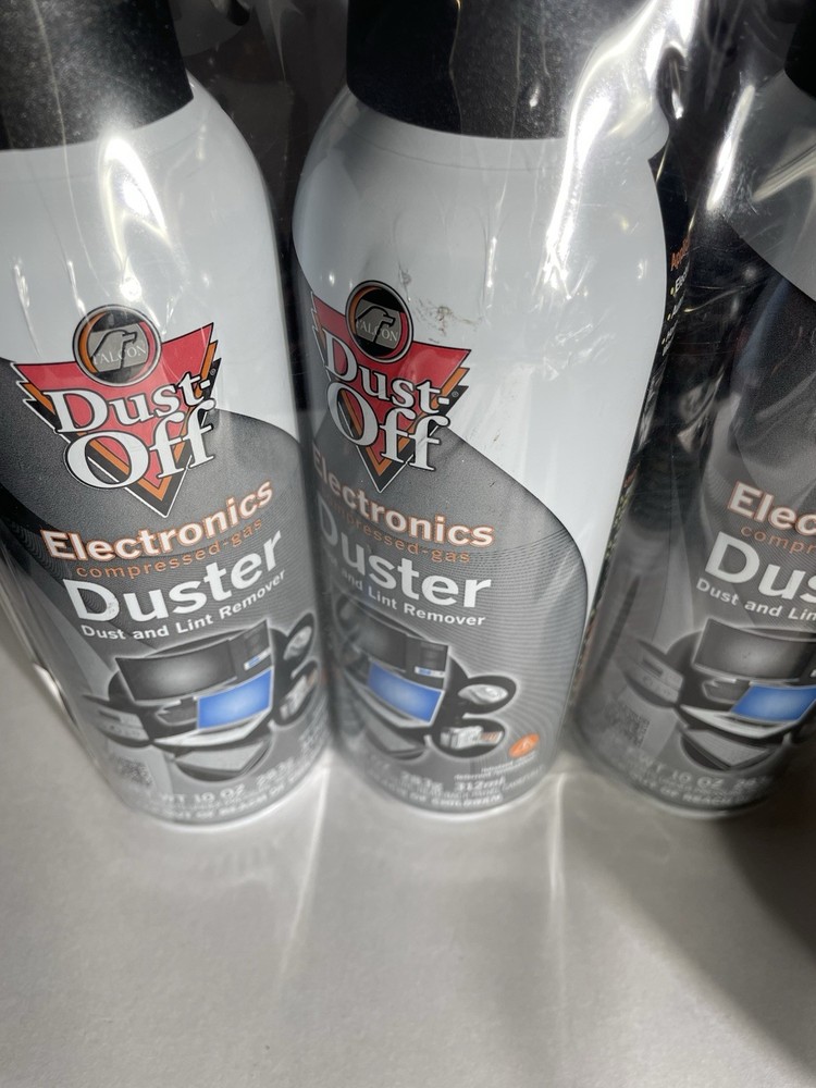 Dust - Off / Falcon Dust-Off Electronics Compressed Gas Duster, 10oz - 3 Pack