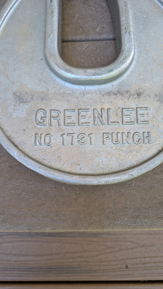 Greenlee # 1731 C-Frame Knockout Punch Driver