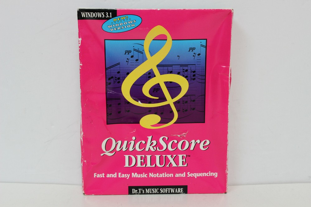 DR.T'S MUSIC SOFTWARE QUICKSCORE DELUXE WINDOWS VERSION WINDOWS 3.1