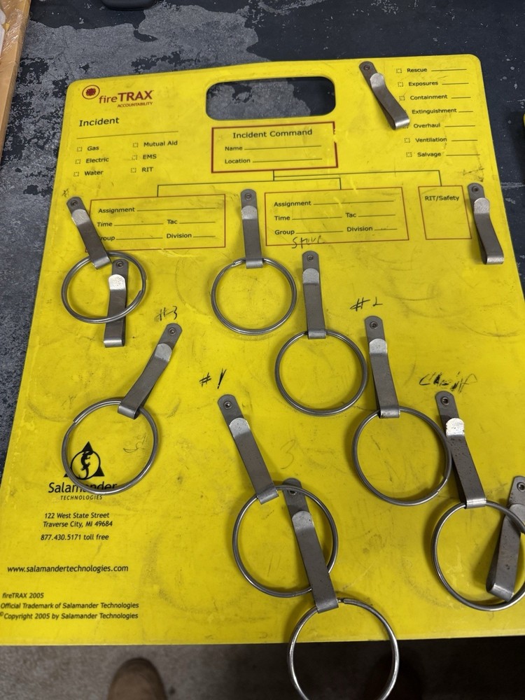 FireTrax Incident Accountability Board produced by Salamander Technologies USED