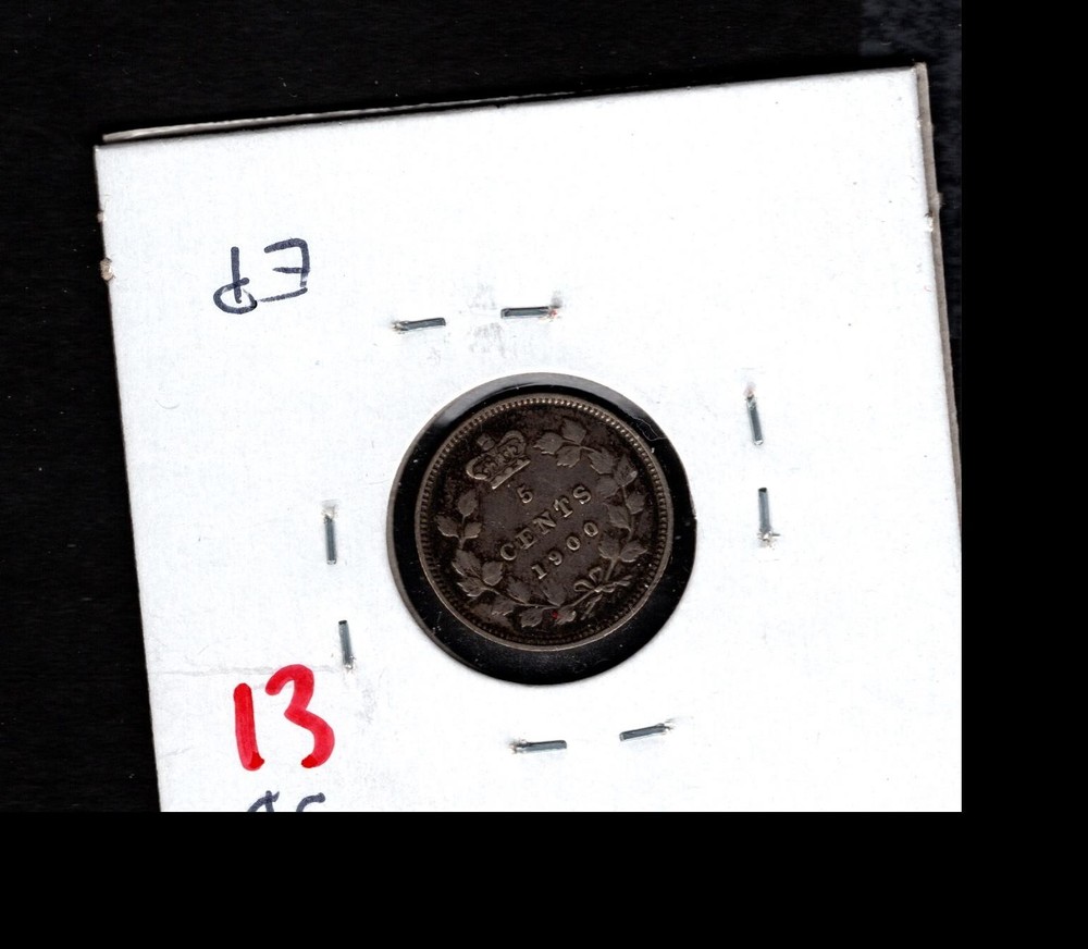 1900- Canada- Victoria Five Cents