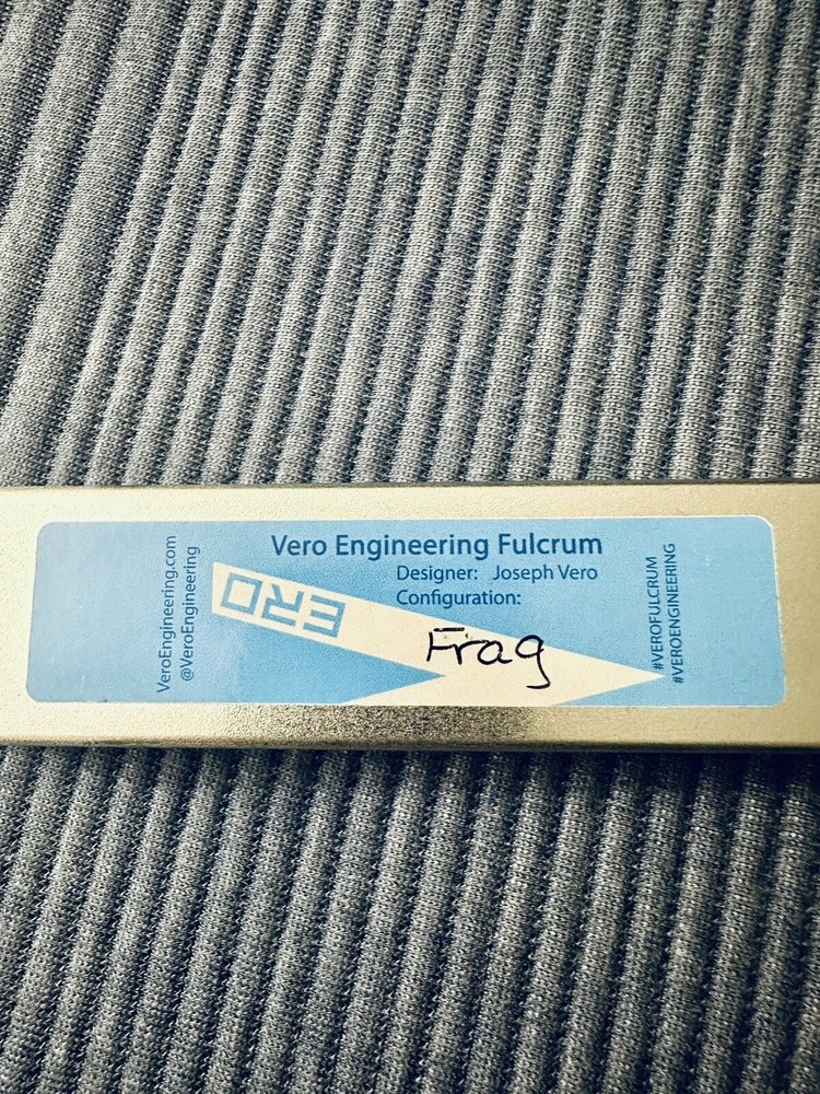 New Vero Engineering Fulcrum Full Size - Frag Pattern - Stonewashed - Rare EDC.