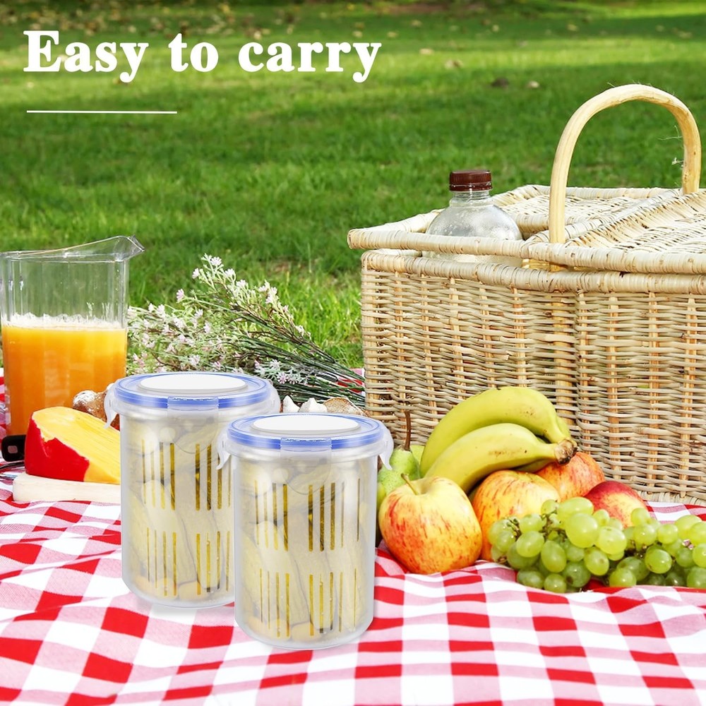 4 Pcs Pickle Container with 4 (24 oz/pcs), Transparent
