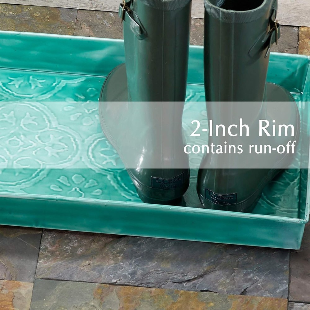 Versatile Enamel Boot Tray, Marbella Design