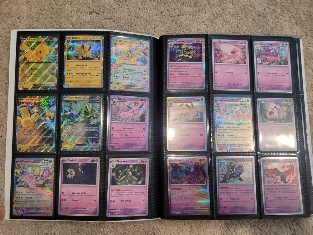 Prismatic Evolutions Complete Base Set (1-131) In Binder