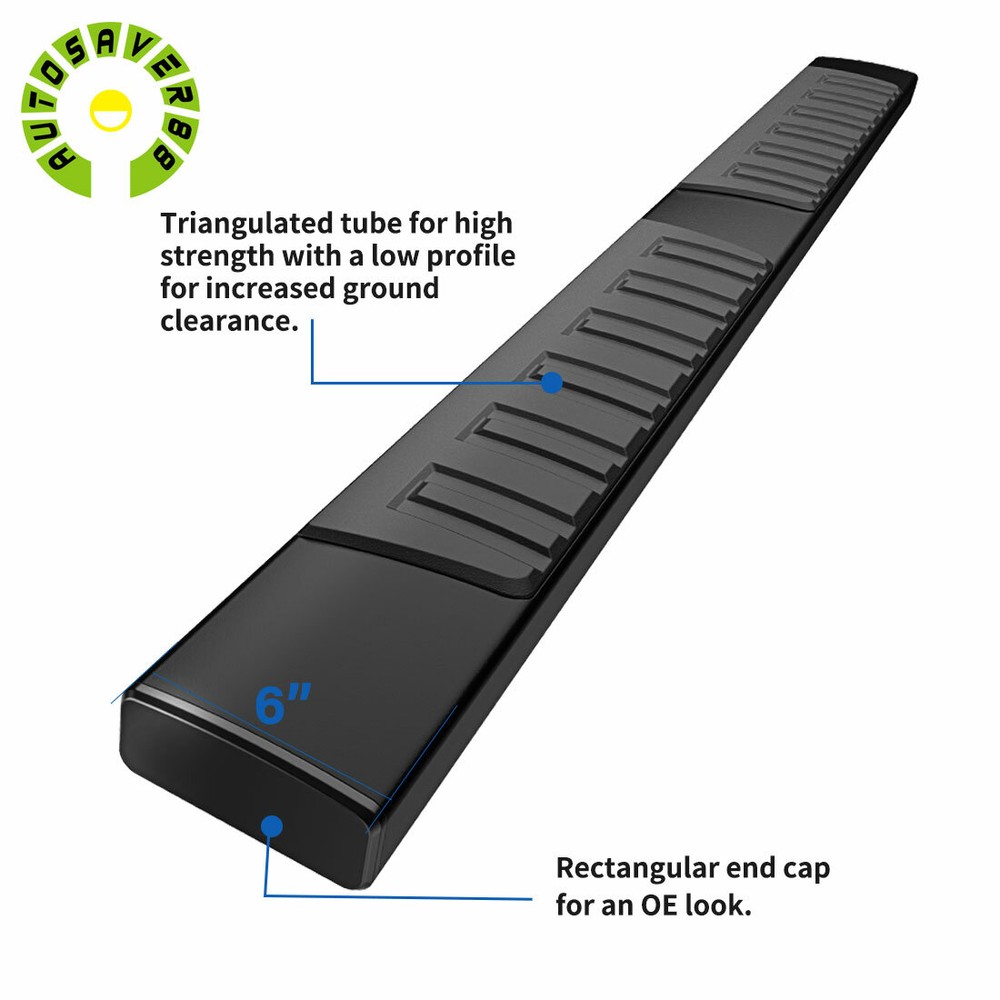 Running Boards for 2019-2025 Dodge Ram 1500 Crew Cab 6" Side Step Bars