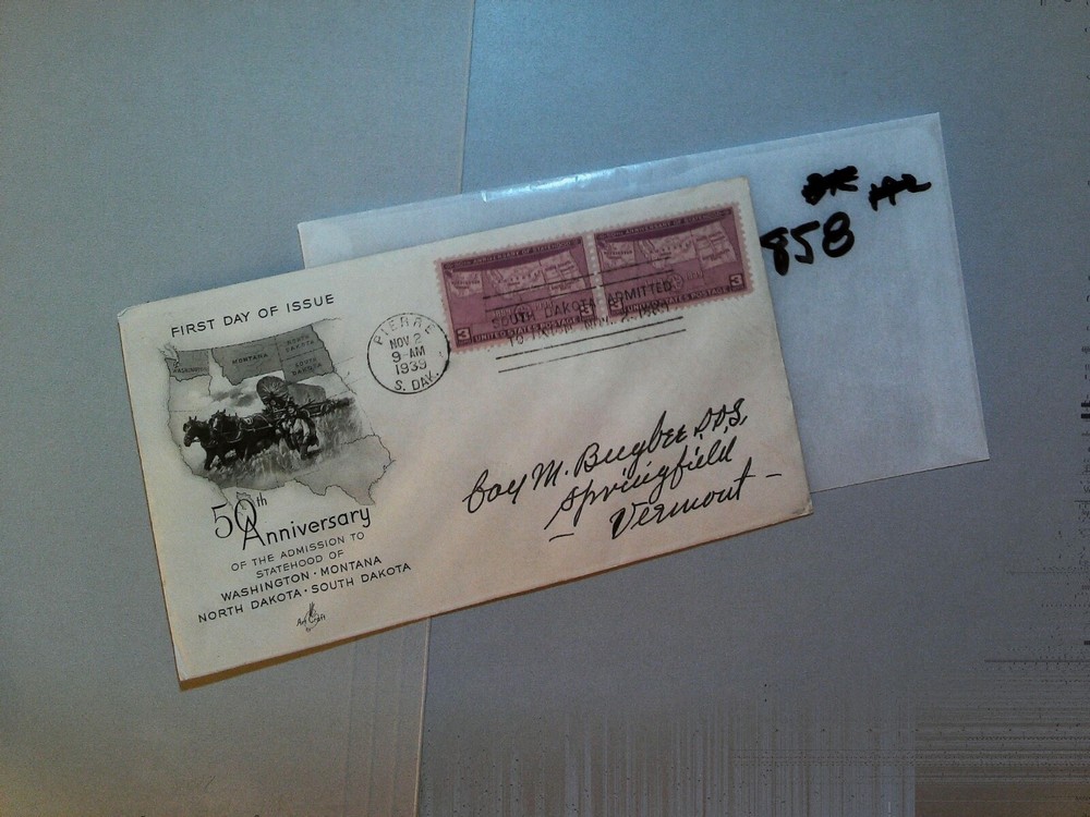 U. S. FDC - 858 - State's Anniversary  - comb. shipping!