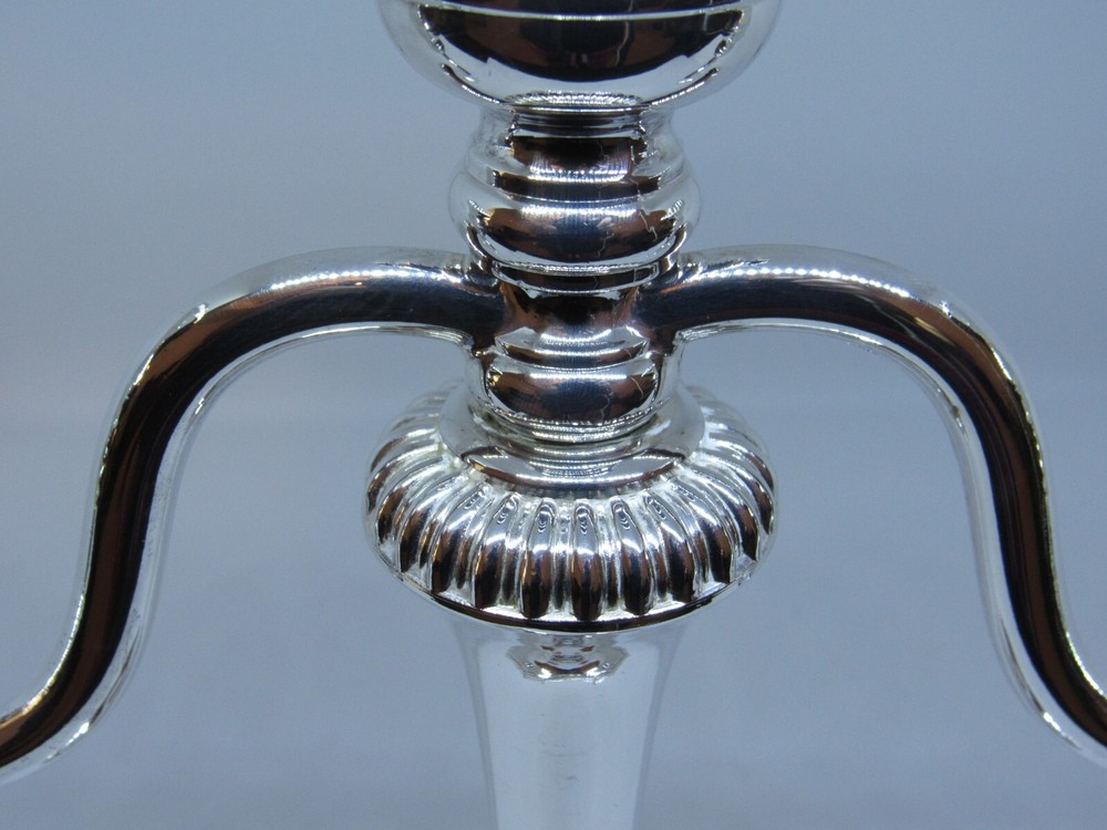 Vintage Sheffield SilverPlated Three Arm Candelabra