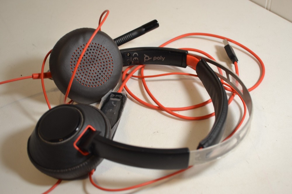 Plantronics C5220 Series Poly Wired Headset USB C & A In-Line Controller