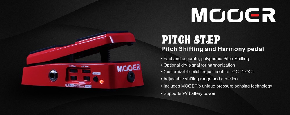 Mooer Pitch Step Polyphonic Pitch Shifter Octave and Harmonizer