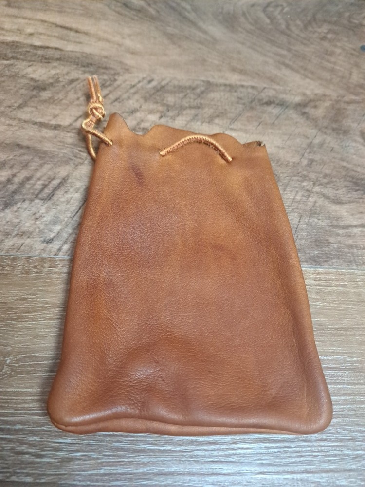 Vtg. Leather Muzzleloader Roundball Bag