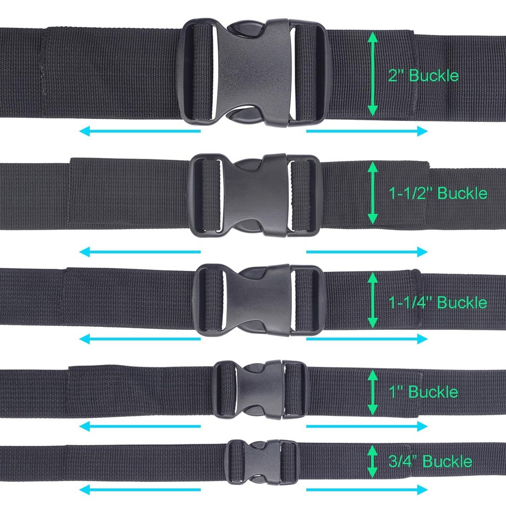 CooBigo Plastic Buckles for Strap, Quick Side Release Buckles Backpack Clips ...