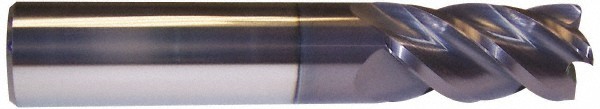 Accupro 3/4" Diam 4 Flute Single End Solid Carbide 0.045" Corner Radius End M...