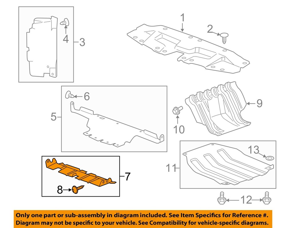 GM OEM Splash Shield-Baffle Plate 20945231