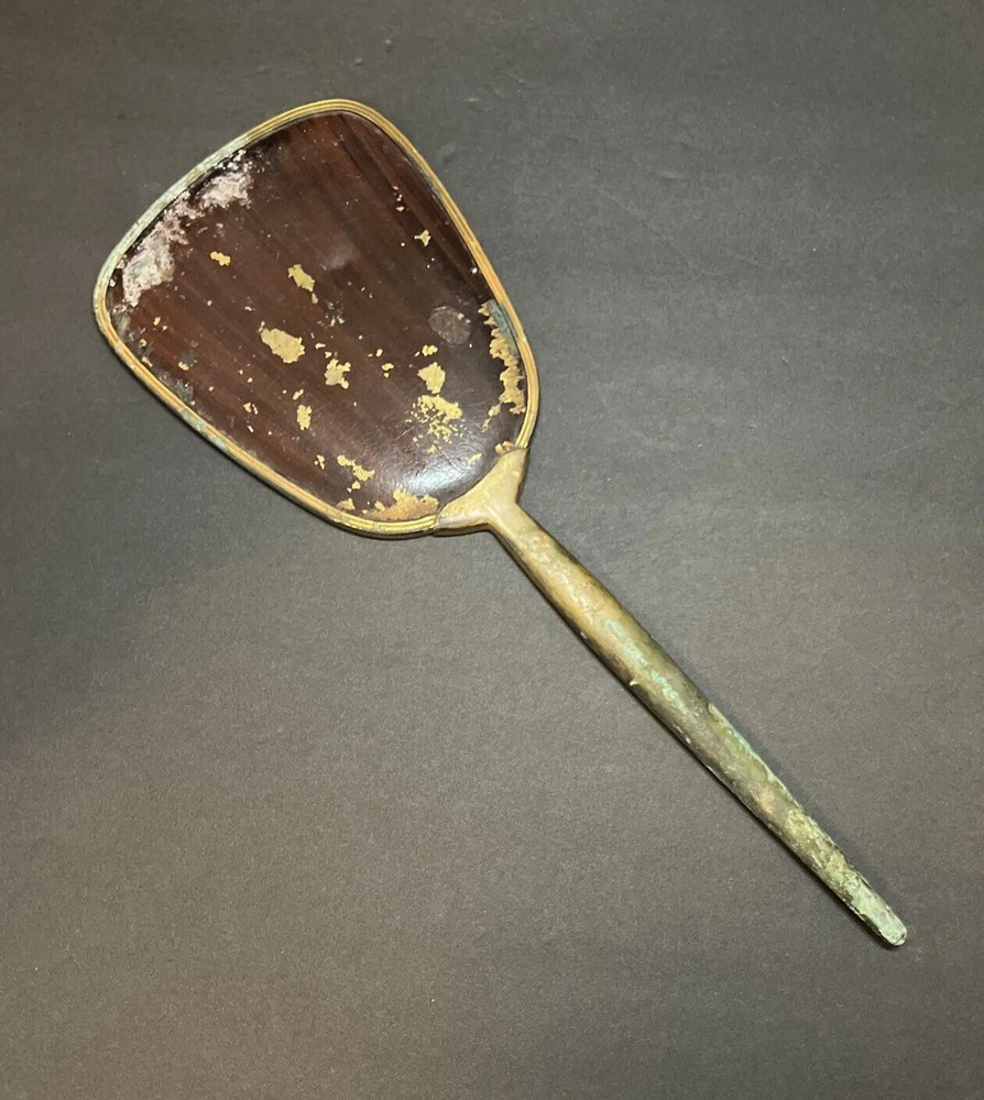 Vintage Art Deco Hand Held Vanity Mirror