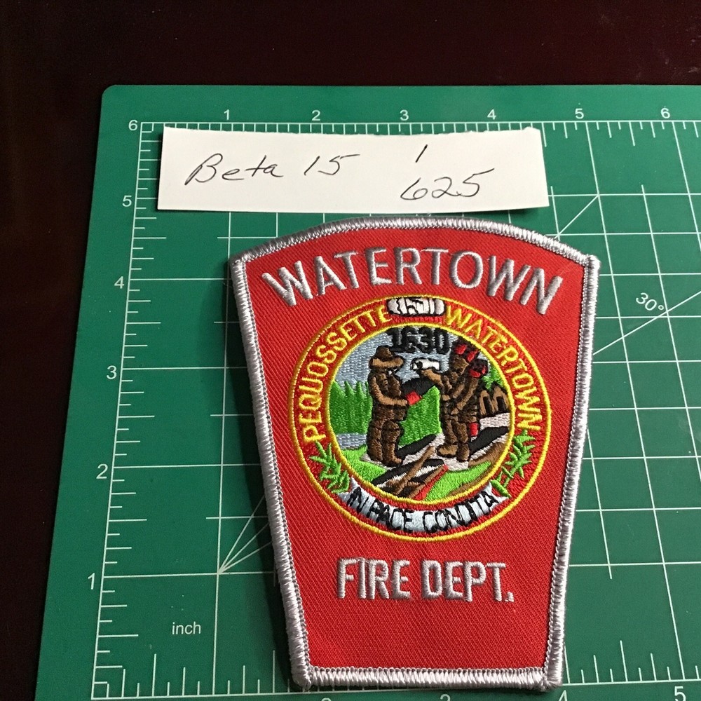 Watertown Massachusetts Fire Dept Patch