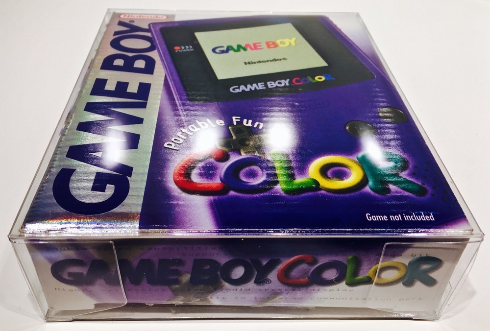 1 Box Protector For Game Boy Color Console Boxes NTSC SIZE! Clear Case Nintendo