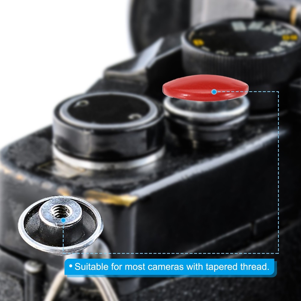 Camera Shutter Button 3pcs Shutter Release Button Convex Red