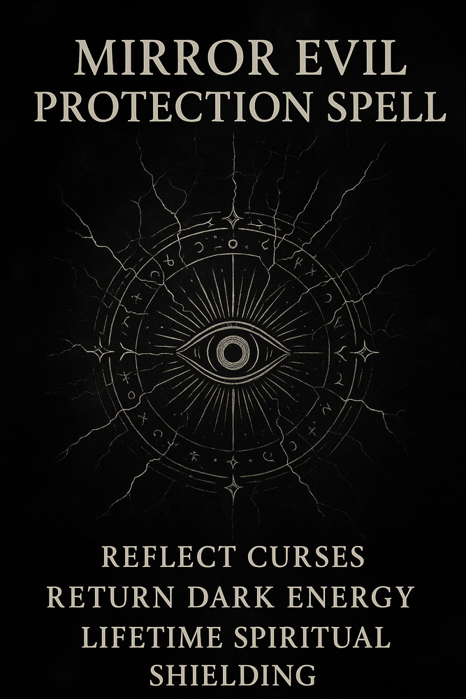 Mirror Evil Protection Reflect Curses, Return Dark Energy & Permanent Shielding