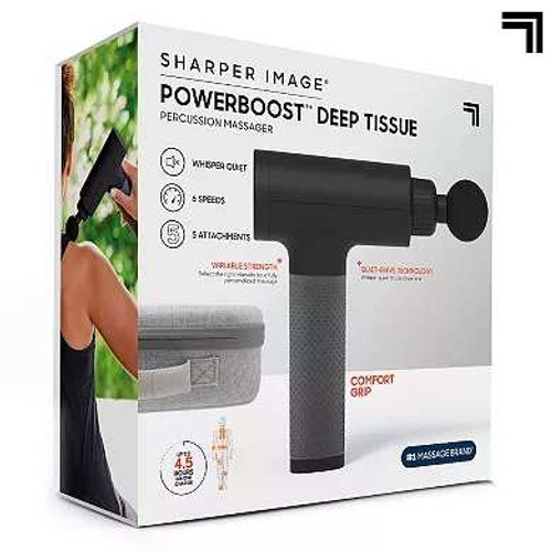 Sharper Image Powerboost® Deep Tissue Percussion Massager-New in Box