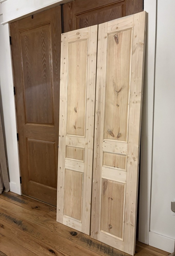 Custom Triple Panel French Doors (unfinished- 86”x18”3/4”)