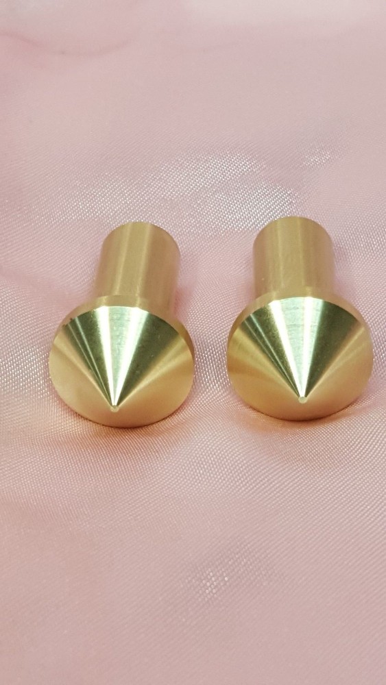 Gunsmith Tools - 2 Brass Muzzle Laps - Rifle Or Pistol Crowning - Lapping Crown