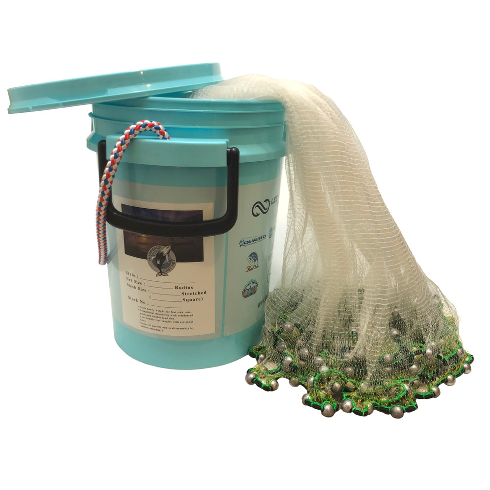 Humpback Ballyhoo Cast Net - 1/2" Sq. Mesh