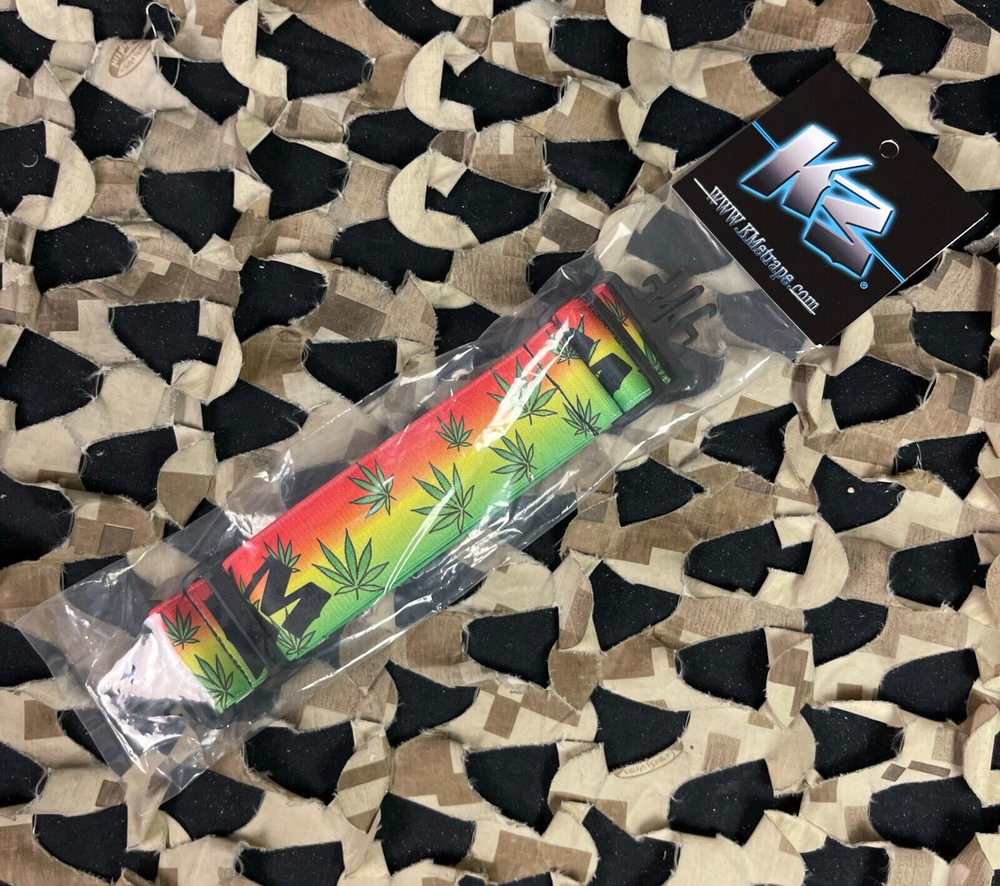 NEW KM Paintball Grill Goggle Strap - Green Leaf (Rasta)