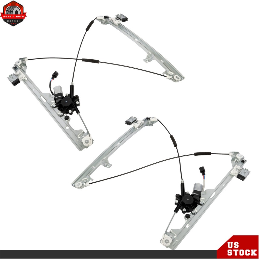 2× Power Window Regulator W/ Motor For Chevy Silverado 1500 Front Left & Right