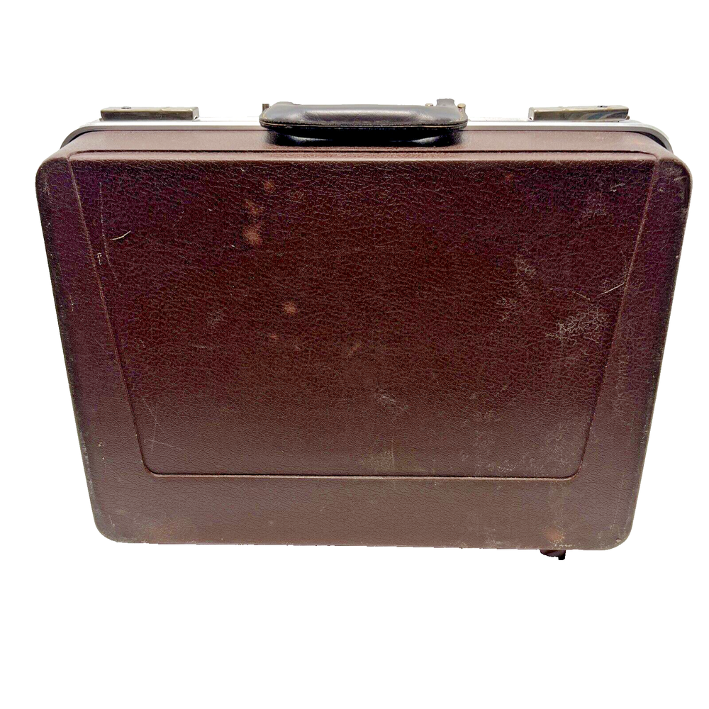 Vintage Technician's Briefcase Tool Display Case 18 X 14 X 7 1/2 w/Inserts GUC
