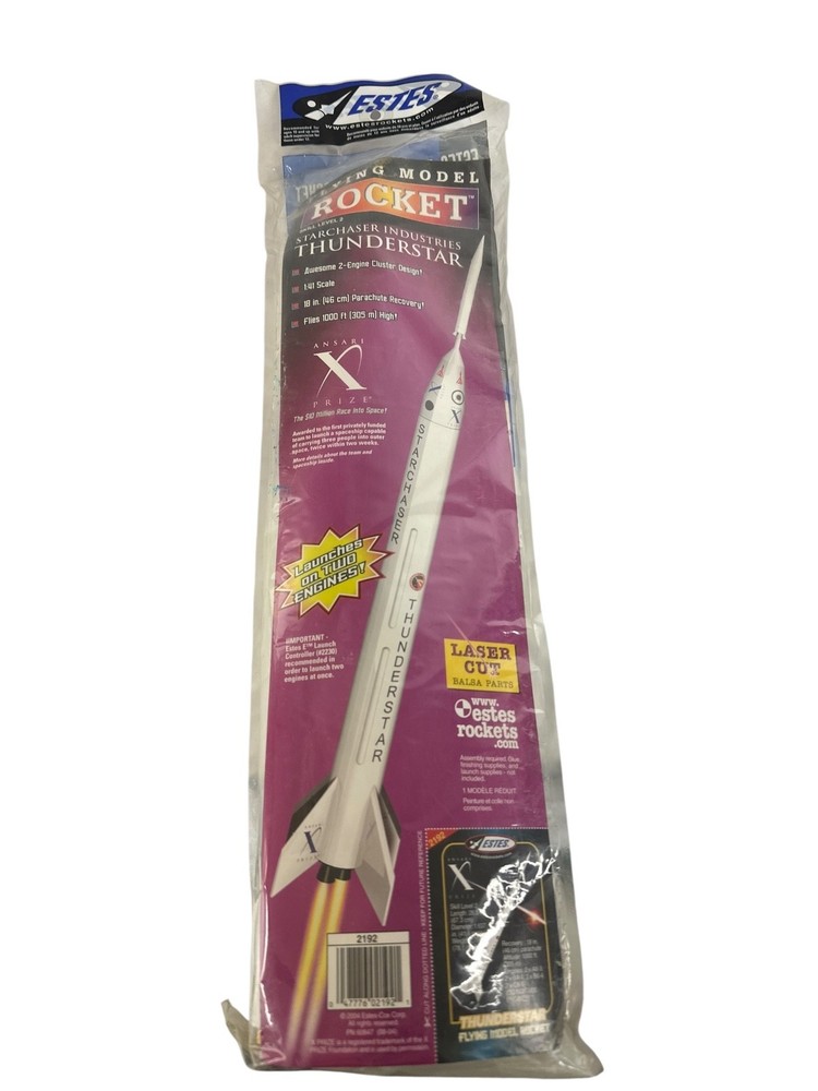 Estes Thunderstar #2192 Flying Model Rocket Kit.