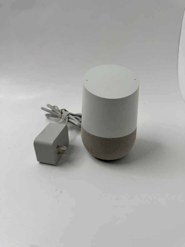 Google Home Smart Speaker 1st Gen Voice Assistant WiFi Bluetooth White