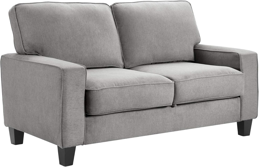 Palisades Gray Storage Loveseat - Stylish & Functional Seating Solution