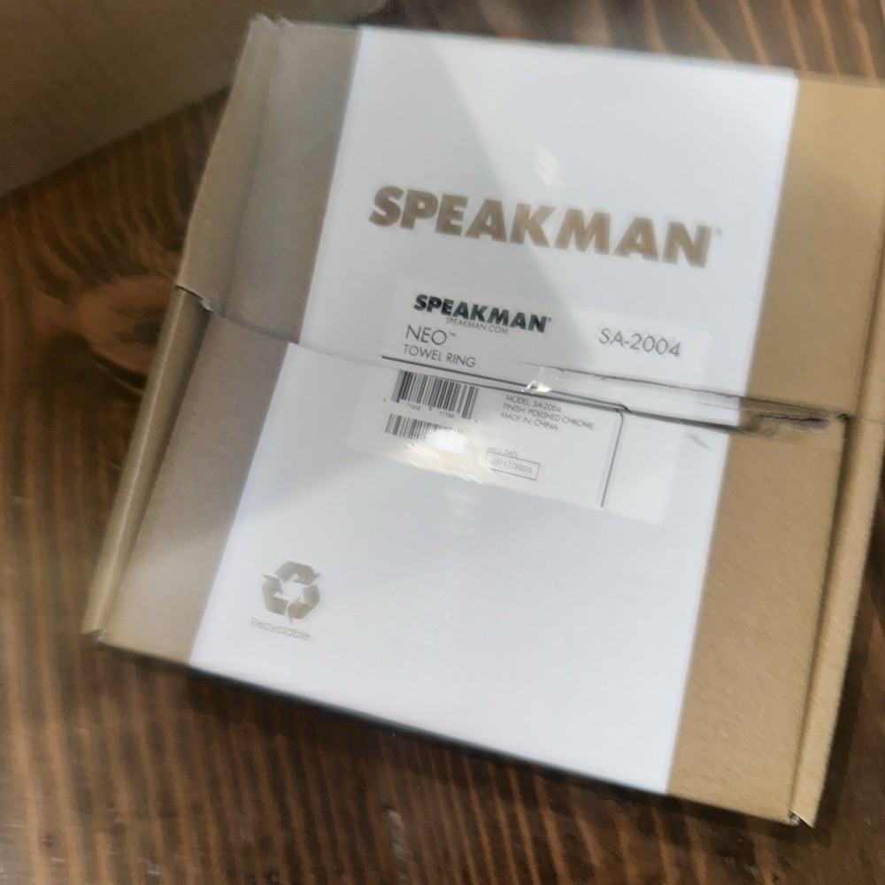 Speakman SA-2004 Neo Towel Ring Polished Chrome 6-Pack Damaged Packaging
