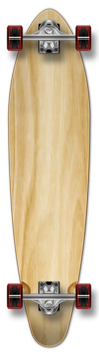 Yocaher Kicktail Blank Longboard Complete - Natural