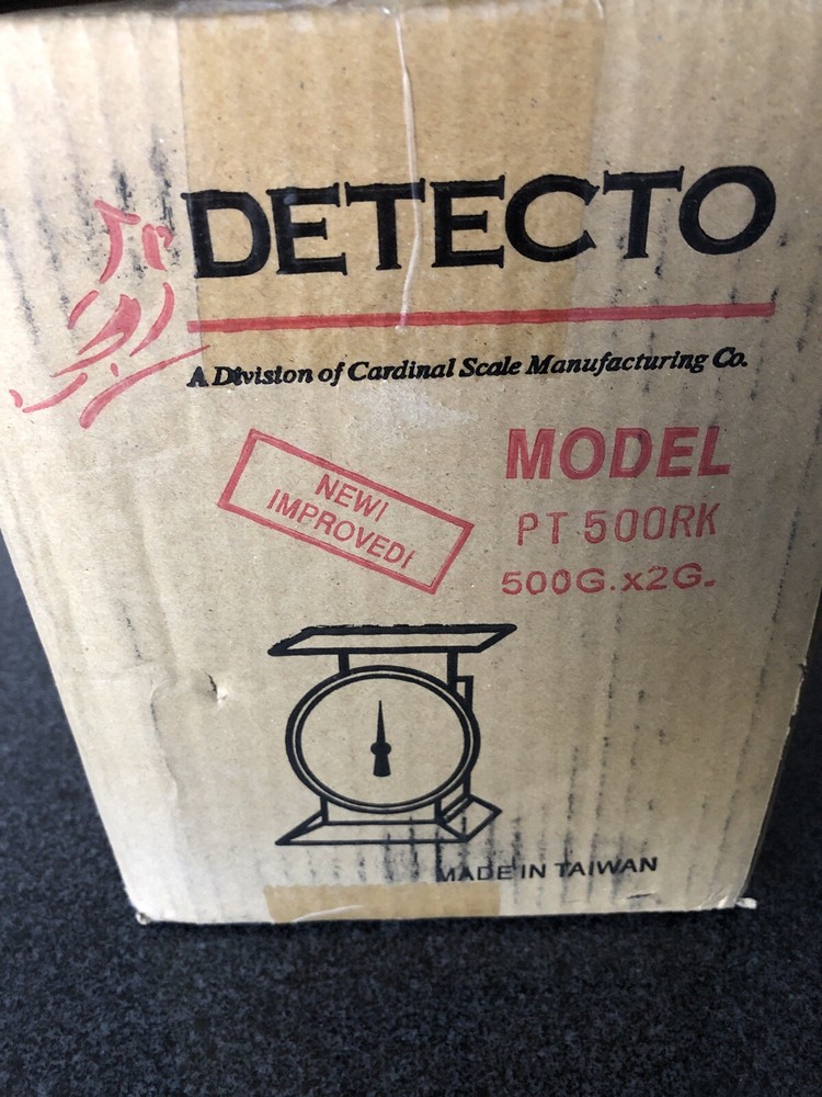 Detecto PT-500RK Top Loading Scale with Rotating Dial-500 g Capacity