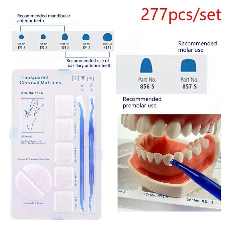 Dental Transparent Cervical Matrices Composite Veneer Gingival Retractor Matrix