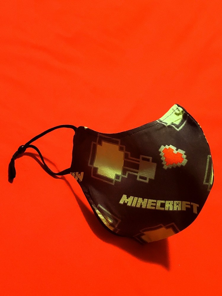Minecraft Level Up Adjustable Face Mask
