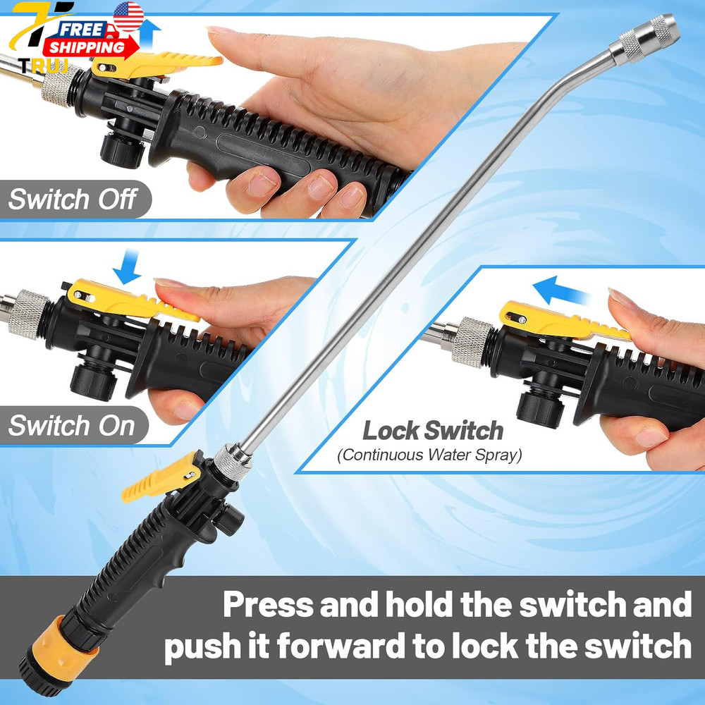 RV Water Heater Tank Rinser Wand Powerful Flush Cleaner for Sediment & Scale